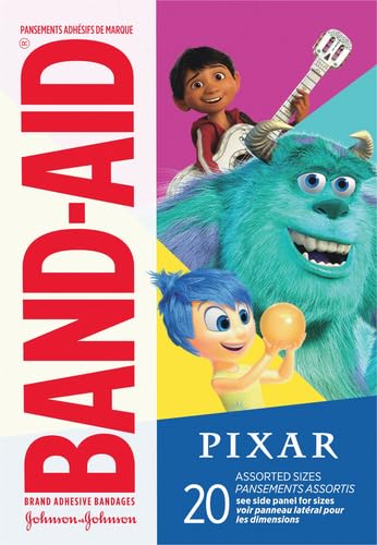 Disney/Pixar Mashup Band-Aid Adhesive Bandages - 20 Count Pack of 2