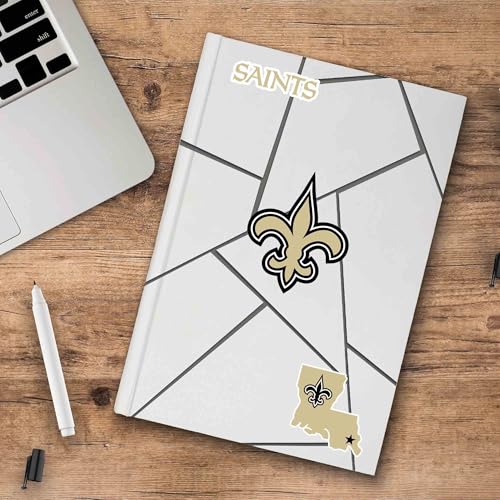 New Orleans Saints Team Decal 3-Pack - 5x7.5 Inch Vinyl Stickers