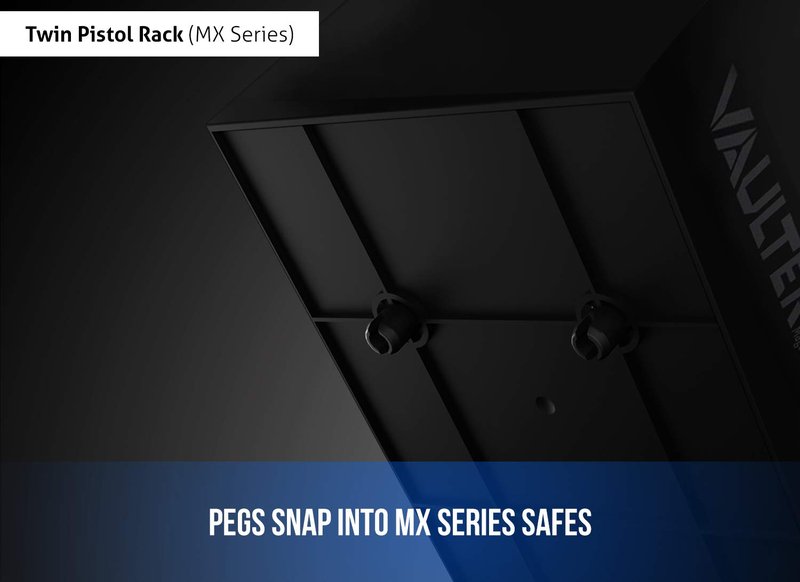 VAULTEK Modular Pistol Rack Protective Handgun Storage (MX Series Pistol Rack)
