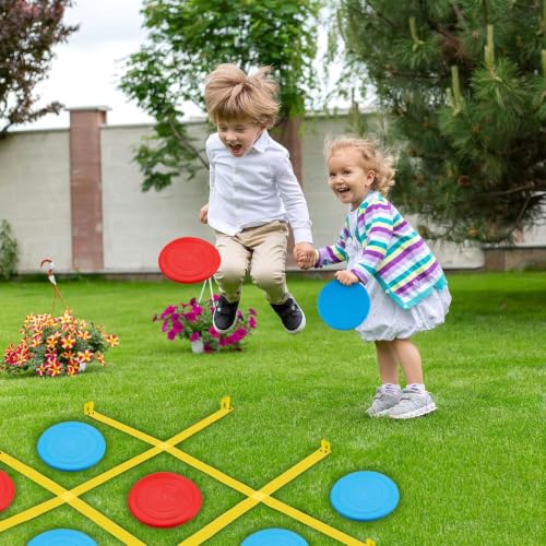 Giant Outdoor Tic Tac Toe Game Set - 4x4 ft Lawn Toss & Strategy Game