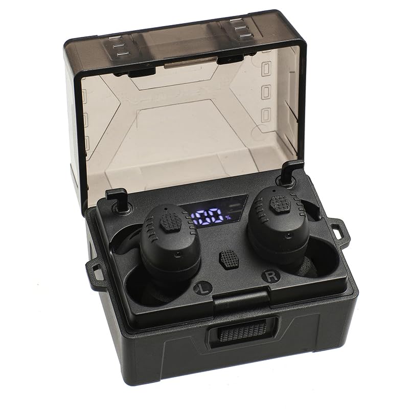 Electronic Shooting Ear Protection with Bluetooth 5.4, NRR 31dB - E30 Black