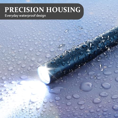 Rossesay 36-Pack Colorful Aluminum Pocket LED Pen Lights with Clips – 5.51in Mini Flashlights for Camping, Hiking, Emergency