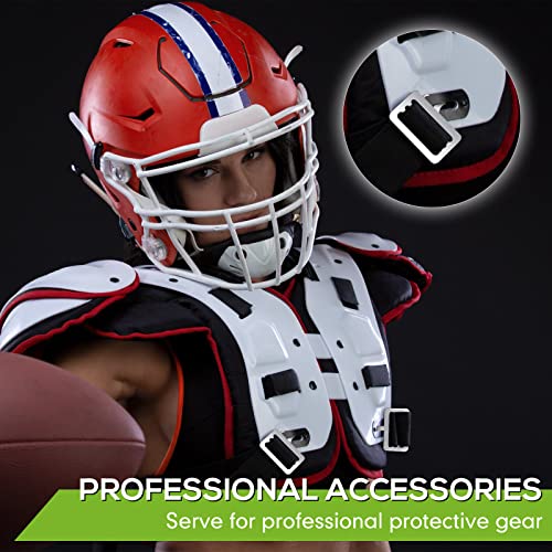 Shoulder Pad T Hook - 12 Pack, 1.5 Inch Silver Football Hooks
