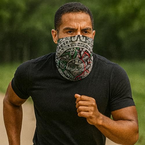 EVD-X 6 Pack Seamless Headband Neck Gaiter - Mexico III UV Face & Neck Shield, Unisex