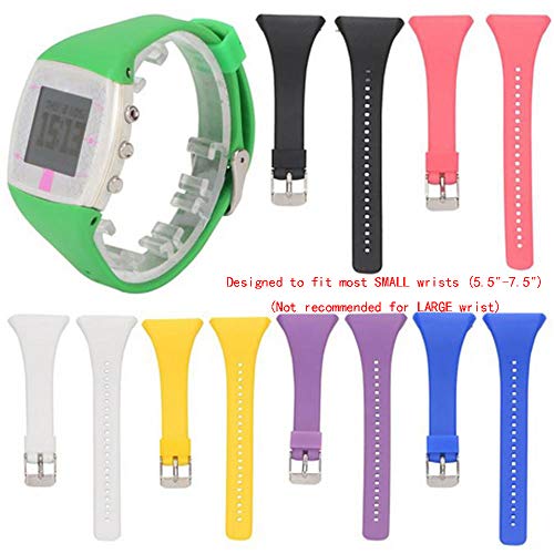 Soft Adjustable Silicone Replacement Band for Polar FT4/FT7 - Black
