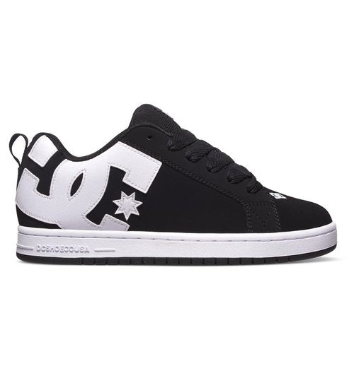 DC mens Court Graffik Casual Skateboarding Shoe, Black, 8.5 US