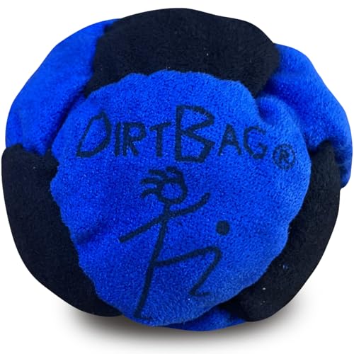 DIRTBAG Classic Footbag Set 3-Pack with Black Pouch - Red, Green, Blue