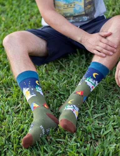 I'd Rather Be Camping Funny Novelty Socks for Men and Women - One Size