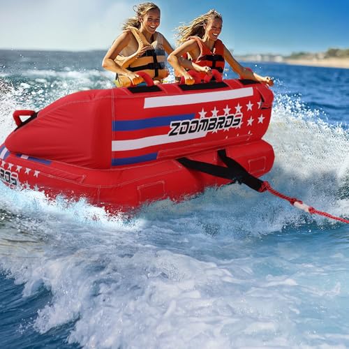 Zoombros 2Pcs Towable Rope Quick Connector, 19.7in for 1-4 Rider Towables