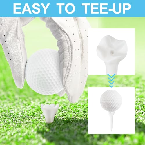 1.5 Inch Plastic Golf Tees - 120 Pack with Low-Friction Design