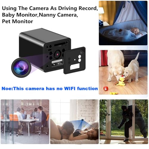HEYING Smart USB Camera Charger, Mini Security Camera, 1080P HD Small Nanny Cam with Motion Detection for Home