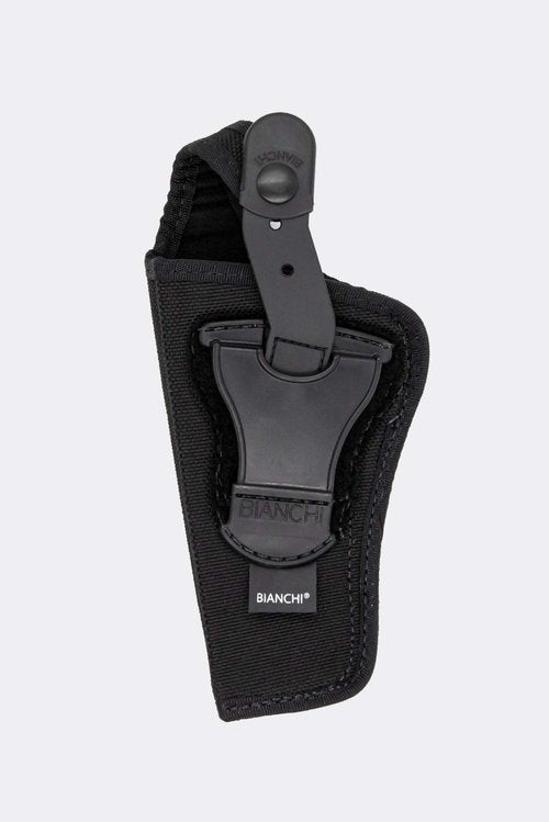 Bianchi 7001 Thumbsnap Holster, Fits Glock 19 3IN, Black, Right Hand