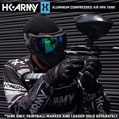 48ci/3000psi Aluminum HPA Paintball Tank with Standard Regulator - Black