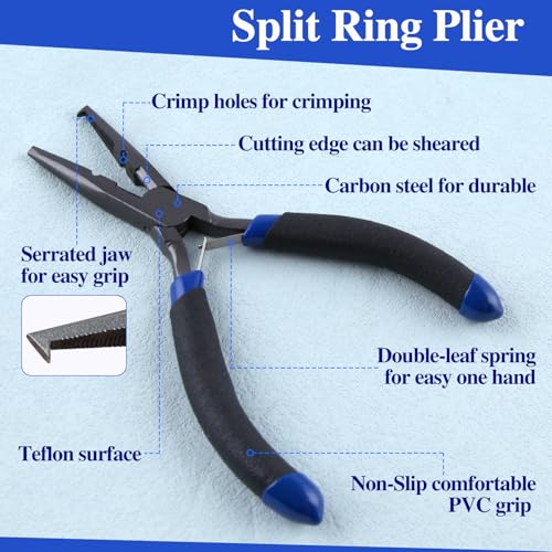 Fishing Pliers with Hook Remover - 5-Inch Saltwater Tool
