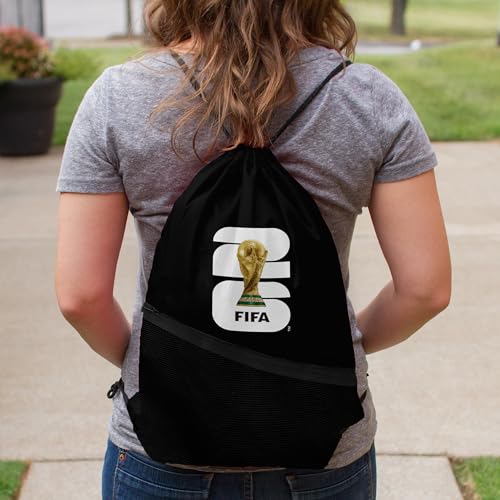 FIFA World Cup 2026 Drawstring Backpack - Black with Logo