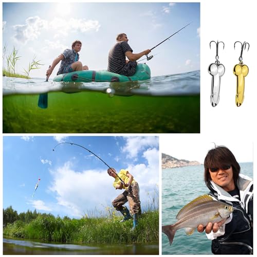 4-Piece Funny Fishing Lure Set - Zinc Alloy Top Water Bass Baits
