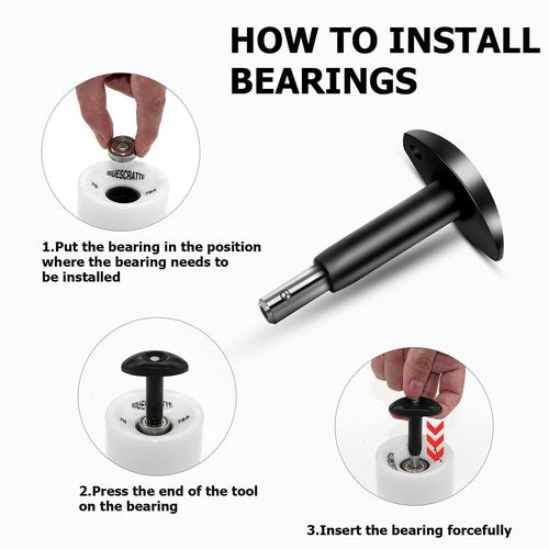 Spitfire Burner Bearings 8 Pack w/Reflex Speed Lube, Bearing Press/Puller & Unit Skateboard Tool