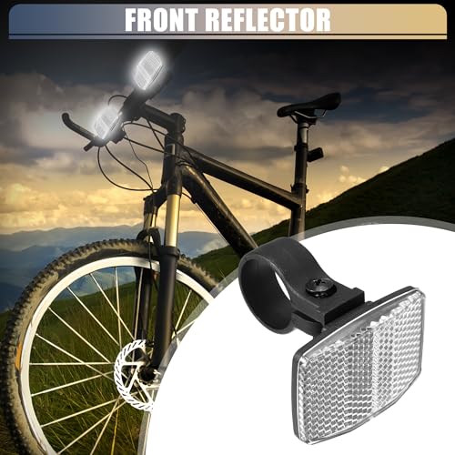 Bicycle Warning Reflector - 2.13" x 1.57" High Visibility Plastic