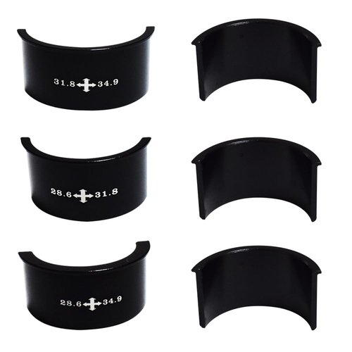 Xmomx 3 Kinds Front Derailleur Adjust Conversion Clamp Shim Spacer Adapter Sheet 28.6 to 31.8 to 34.9mm Aluminum Alloy for MTB Mountain Road Bicycle 1 Set