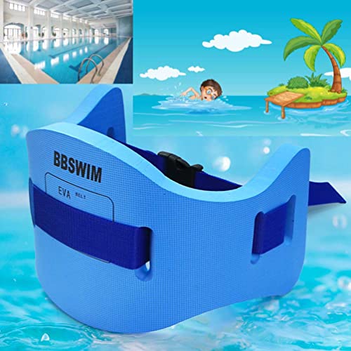 OUPDUGOU Size M Blue Adjustable EVA Swim Float Belt for Adults & Kids