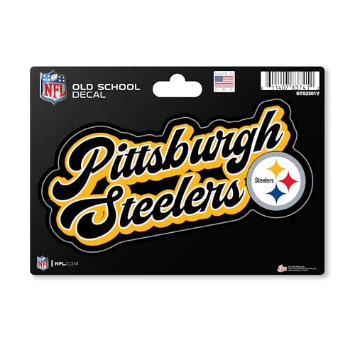 Pittsburgh Steelers Vintage Look Decal - 4" x 6" Vinyl