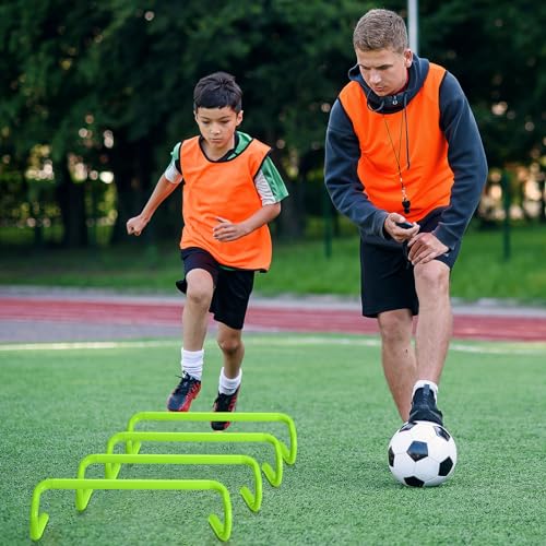 Speed Agility Training Hurdles - 5 Pcs Detachable Green - 6 Inch