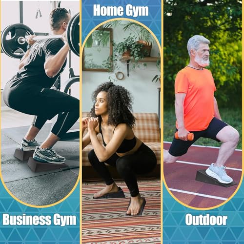 Heavy-Duty Squat Wedge Blocks for Heel Elevation & Stability