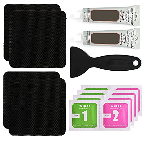 Hareyou 4x4 In Trampoline Patch Repair Kit (4 Piece) - Water-Proof Glue & Alcohol Pad