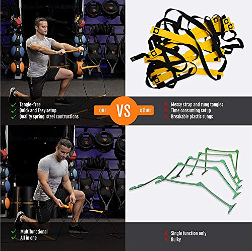 12 Rung Agility Ladder - Foldable Speed Training Equipment