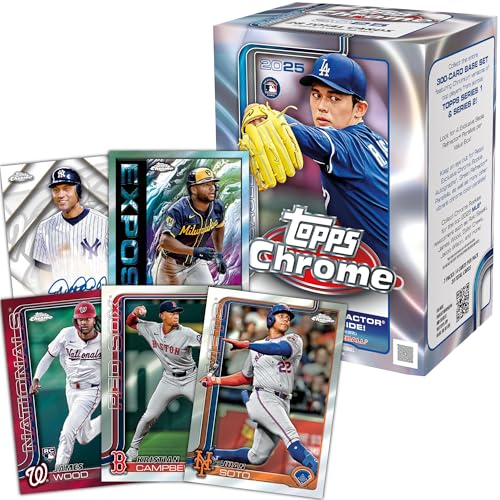 2025 Topps Chrome Baseball Value Box - Factory Sealed, 28 Cards