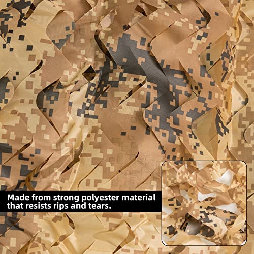 Camouflage Netting for Hunting and Sunshade - Desert Digital, 1.5x2M
