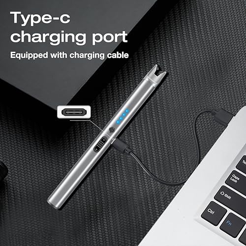 Luxgaze 3 Pack Electric Candle Lighter Rechargeable USB Lighters