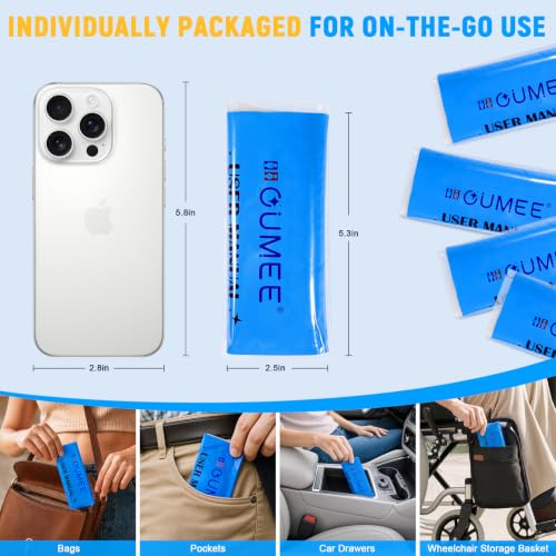 900ML Disposable Urine Bags - 10 Pack, Leak-Proof, Blue