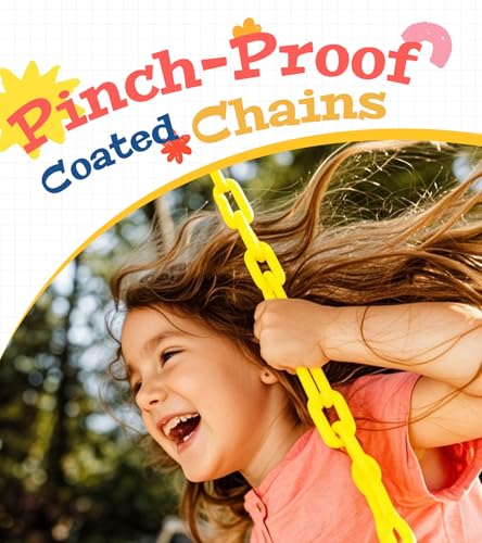 Kids Heavy Duty Swing Seat with 66" Chains - Green