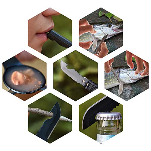 Multi-Functional Stainless Steel Camping Spork Set - 2 Pack