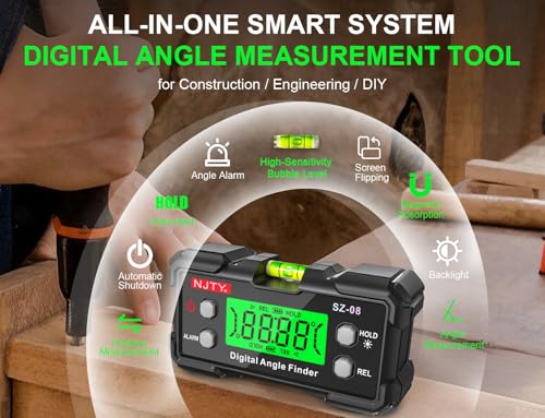 Digital Inclinometer with Dual Magnetic Base - ±0.3° Accuracy