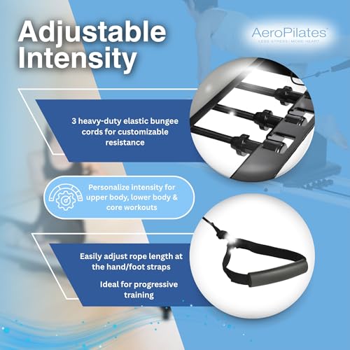 AeroPilates Reformer with Oak Wood Base - Standard Gray