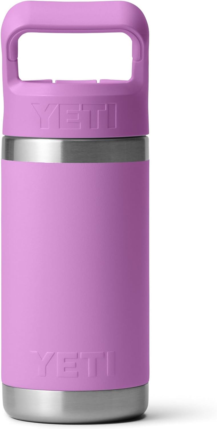 YETI Rambler Jr. 12 oz Kids Bottle - Durable Design with Straw Cap for Easy Drinking