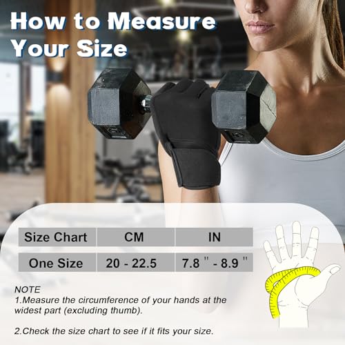 Workout Gloves for Men and Women - Breathable Weightlifting Gloves with Wrist Support