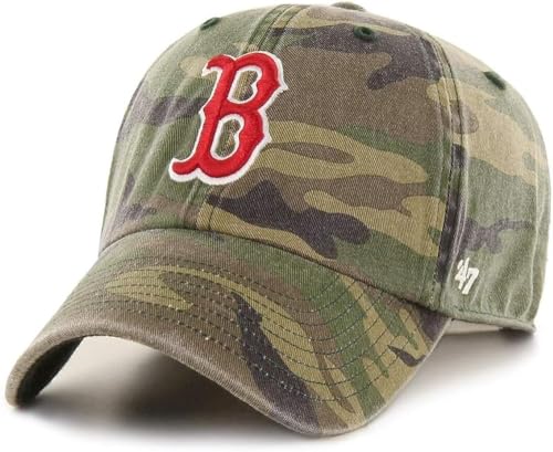47 MLB Unisex Boston Red Sox Camo Adjustable Cap - One Size