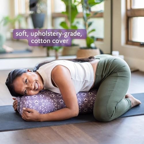 Yoga Bolster - Firm Supportive Handmade Blue