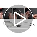Ultralight Stainless Steel Folding Spork for Camping - TP Fold Fork