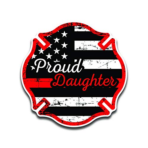 Thin Red Line Flag Decal Stickers - 2-Pack | 5.5-Inch Vinyl with UV Protection