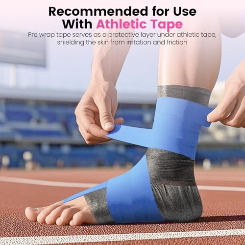 Athletic Pre-Wrap Tape - 4 Pack - Hot Pink - 2.76 in x 12 Yards