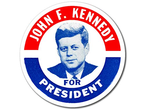 Vintage John F. Kennedy Election Sticker - 3 Inch