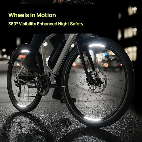 Reflective Wheel Rim Stickers - 16 Pcs Diamond Reflective Decals