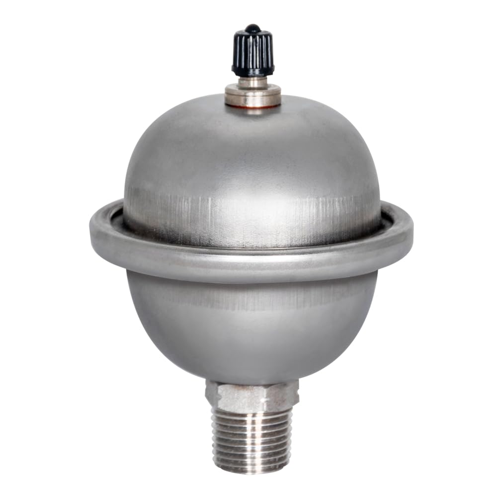 Eastman 2-Gallon Mini Thermal Expansion Tank, Stainless Steel Hammer Arrestor with 1/2 Inch Threaded Connection, 60008