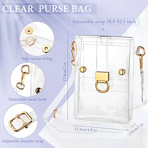 Weewooday Transparent PVC Bag - Stadium Approved Crossbody Bag