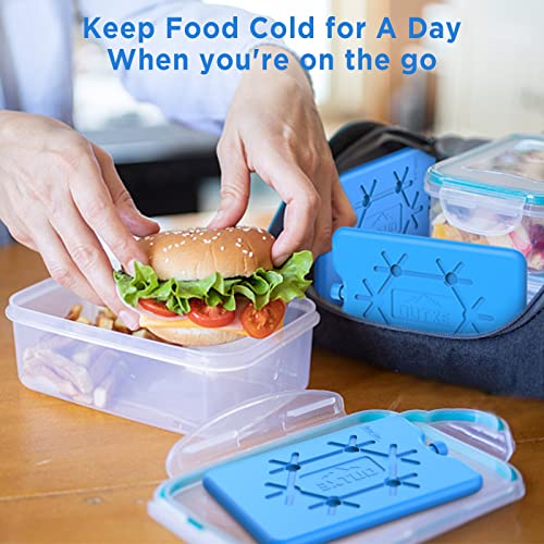 Reusable Ultra-Thin Ice Packs for Lunch Box - 4-Pack