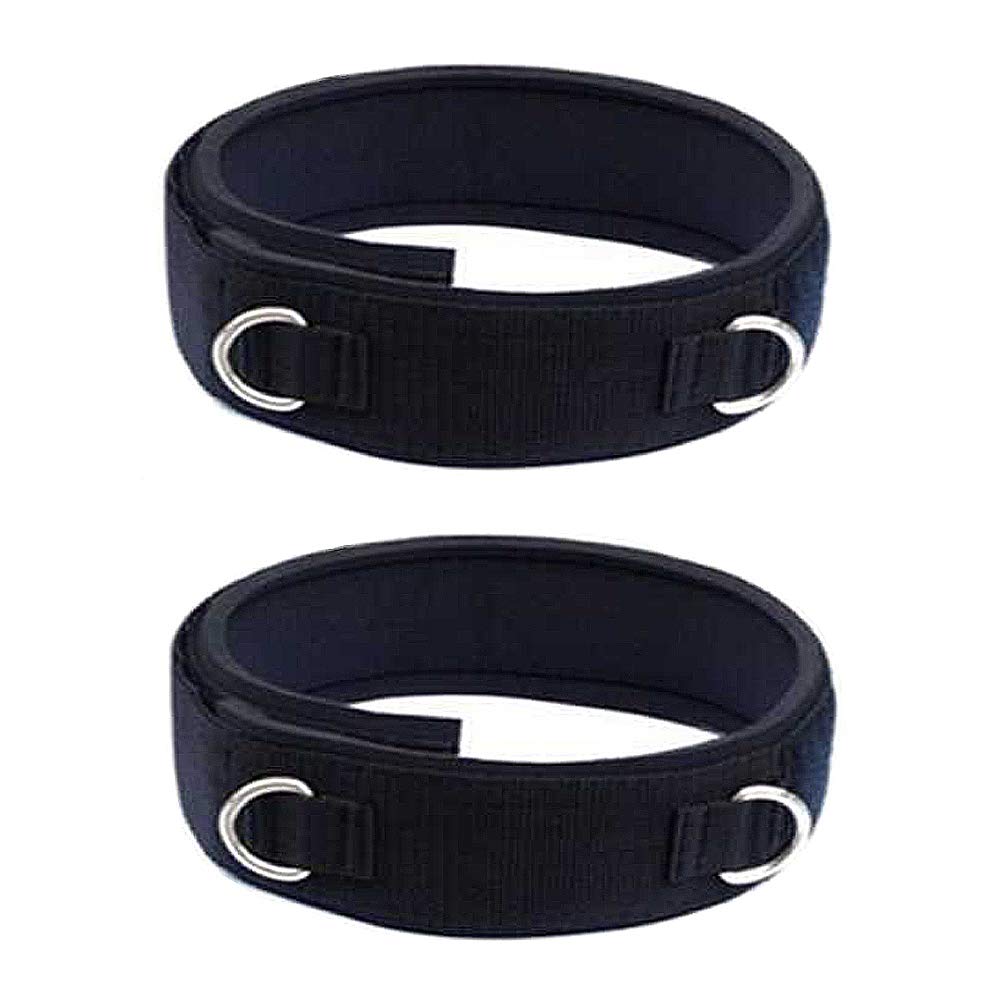 Huture 2pcs Fitness Thigh Straps Neoprene Padded Adjustable Strength Training Accessories Speed Exercise for Taekwondo Football Running Workout Fit Men Women